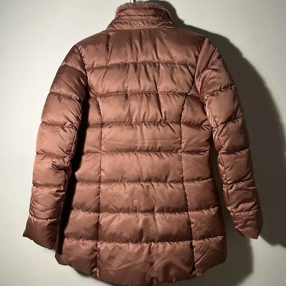 Pink long puff jacket - Picture 2 of 2